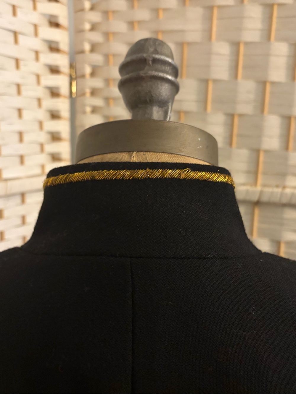 Vintage Ralph Lauren 100% Wool Military Peplum Gold Embossed Buttons, Embroidery - Picture 7 of 13
